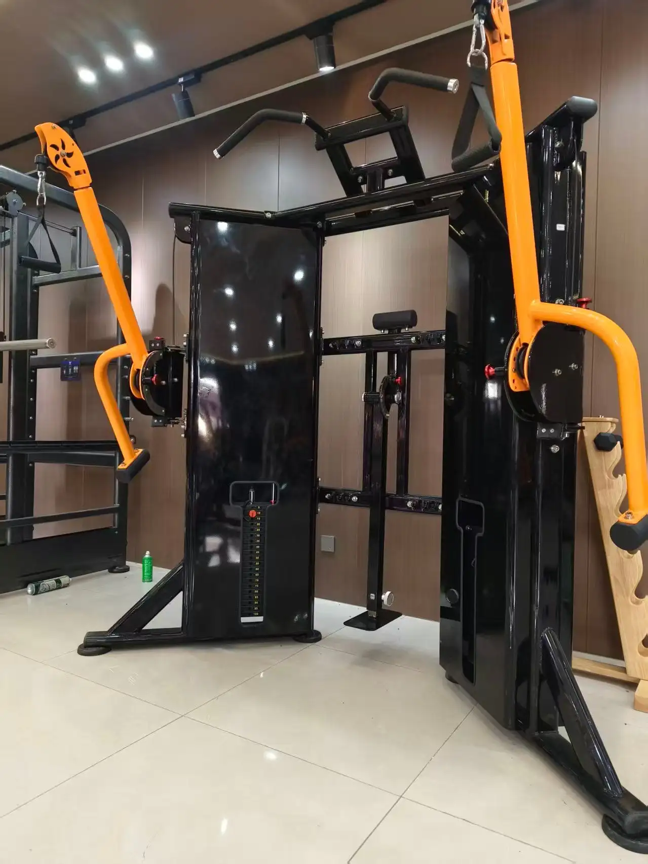 Multi-Functional Octopus Style HuaVigor Carbon Steel Power Rack 8-in-1 Commercial Gym Cable Crossover Machine Pull Bar Full-Body - 1