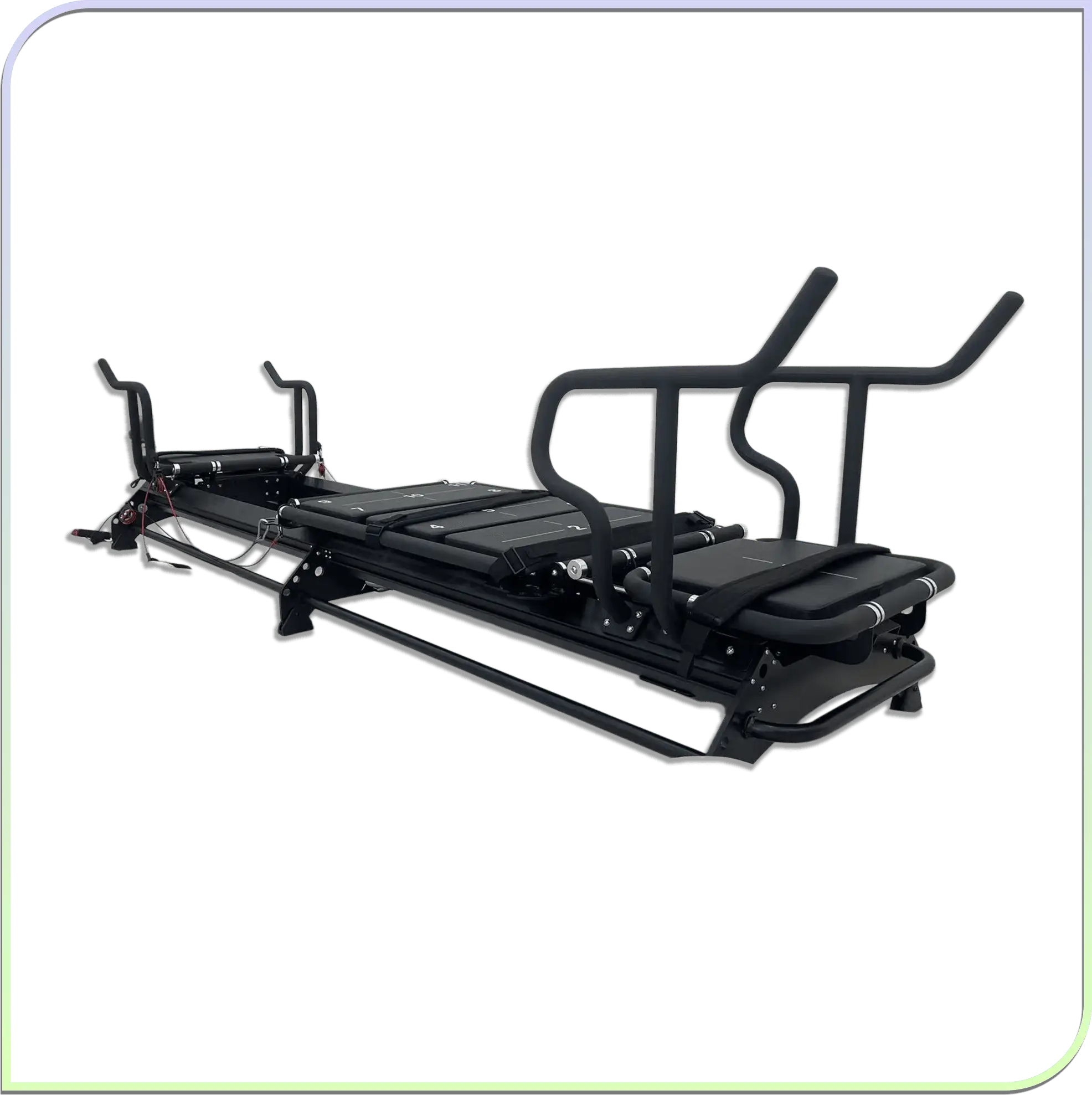 HUAVIGOR Yoga Commercial Equipment OEM Adjustable Durable Eco-Friendly Lightweight Matte Black Aluminum Alloy Reformer